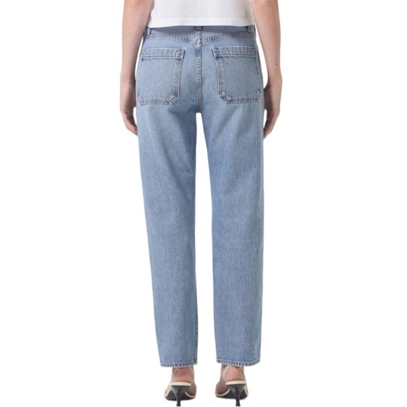 Agolde Cooper Trouser Jeans Straight Leg Denim in Command Blue - Picture 4 of 11